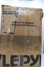 Pyle Bluetooth Portable Stereo Karaoke Speaker Wireless Microphone