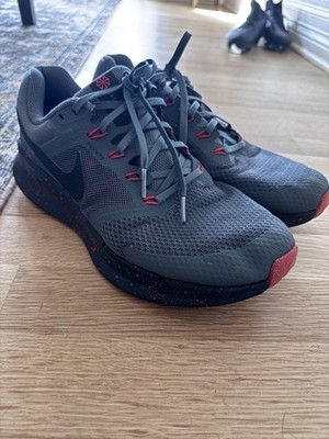 Nike Air Zoom Structure Men's Running Shoes Gray Red Mesh Lace-Up