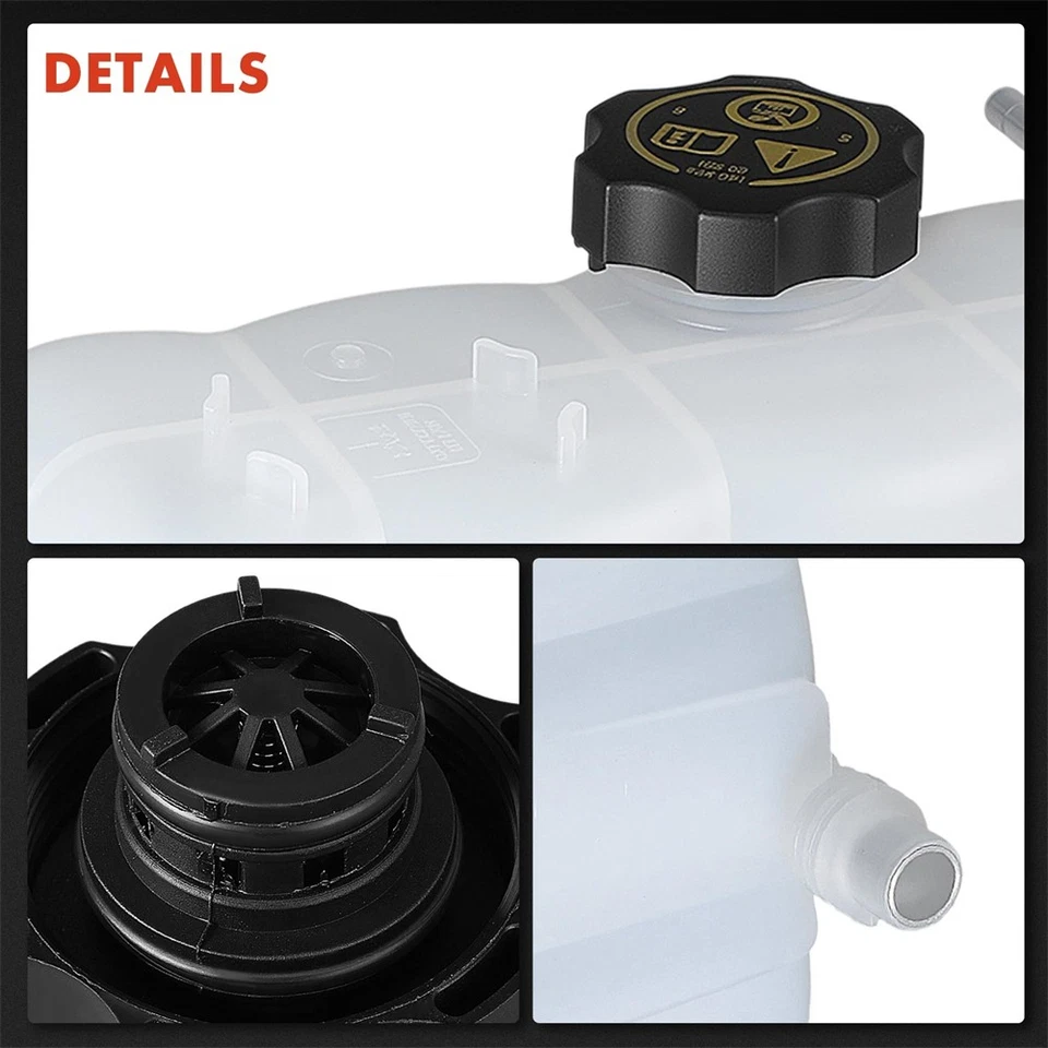 For 2021-24 Jeep Grand Cherokee 3.6L Coolant Overflow Expansion Tank 68379825AB - Image 3 of 4