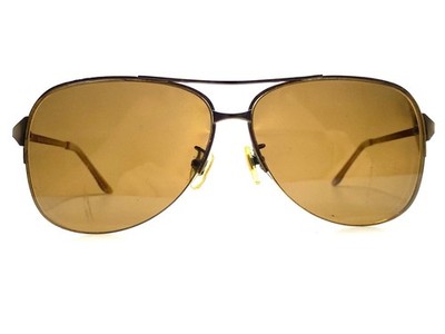 Marc Jacobs Brown Metal Half Rim Aviator Glasses Italy MJ308S C5 62 11 135