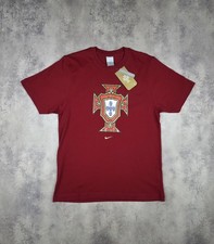 Vintage Nike Portugal Soccer Jersey T-Shirt 2010 Home Football Size M