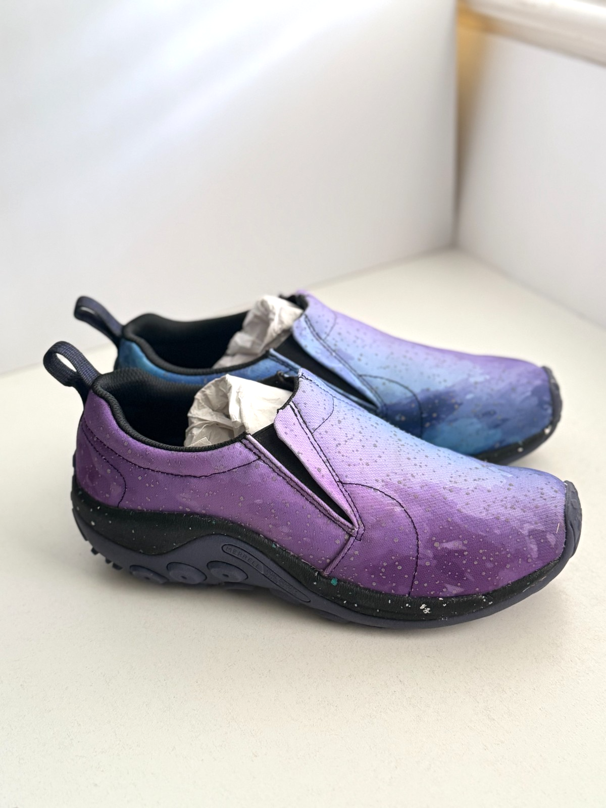 Merrell Scarpe Slip On Uomo Doppia Densità Taglia 8 5 Inglese Lavanda Ombre Unisex