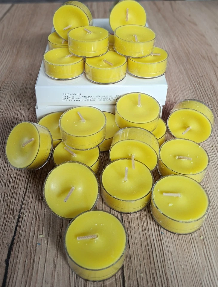 PartyLite 24 Teelichte "Wild Lemongrass Citronella"Limone-Zitrone Frisch NEU TOP - Bild 3 von 3