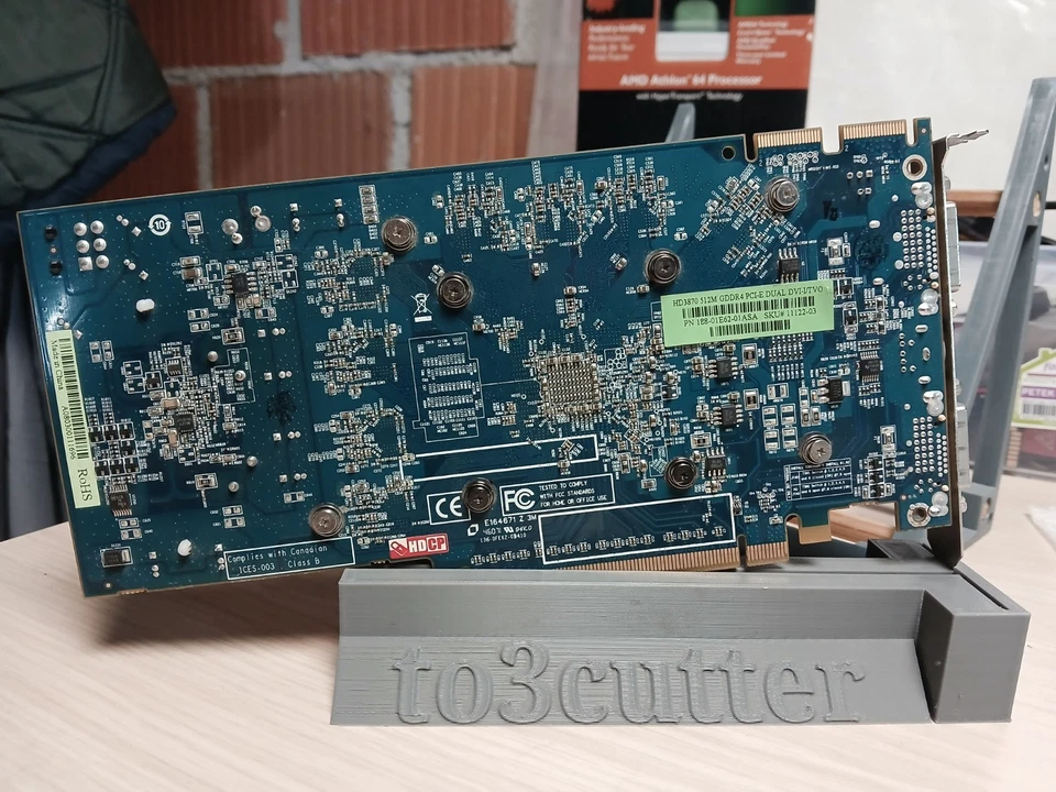 Vintage ATI Radeon Sapphire HD 3870 512Mb PCI-E x16 Graphics Card - MINT WORKS! - Image 2 of 4
