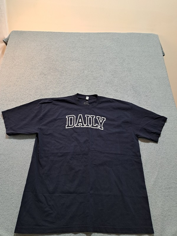 Meet Santos T-Shirt Mens Size XL Blue Knit Casual Crew Neck Short Sleeve