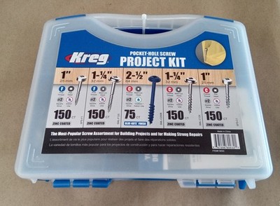 Kreg SK03 Pocket-Hole Screw Kit in 5 Sizes