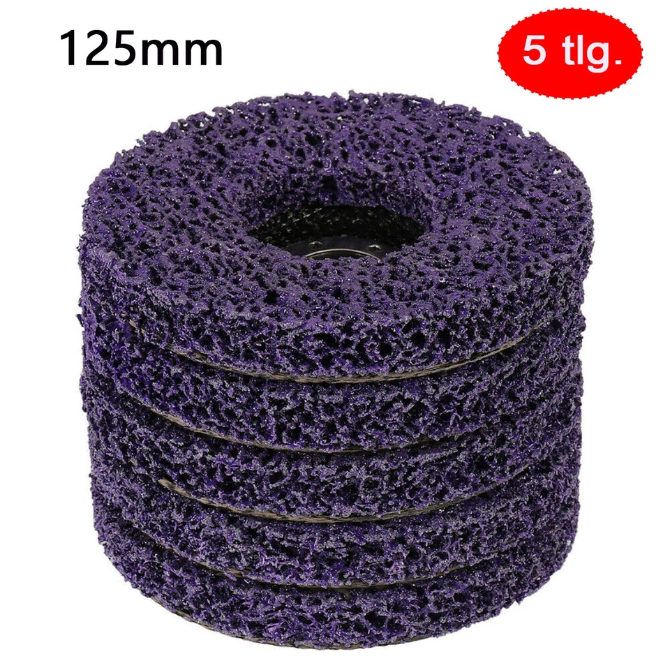 5x Rostio CSD Scheibe Lila CBS Grob-Reinigungsscheibe 125mm Winkelschleifer DHL - Bild 2 von 4