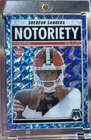 2025 Panini Mosaic RC Shedeur Sanders Notoriety Blue Reactive #/99 Browns