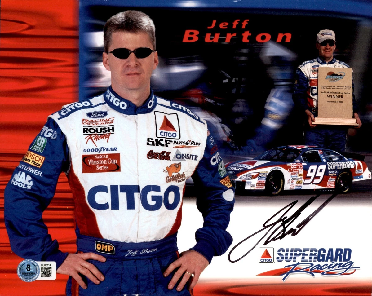 25+ Jeff Burton NASCAR Original Autographed Photos for sale