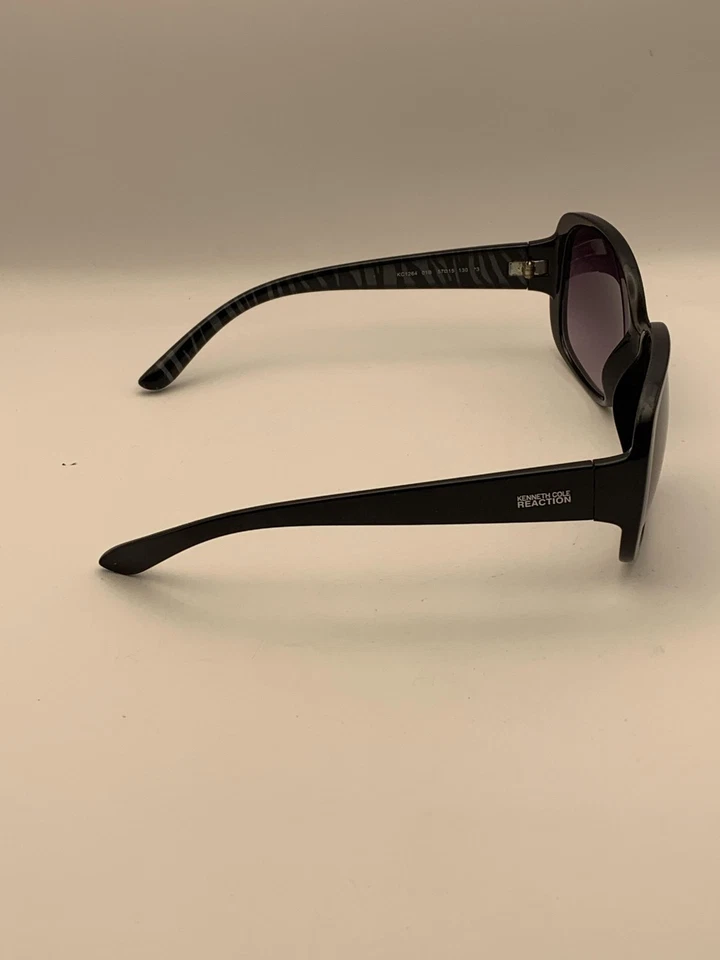 Kenneth Cole Reaction Sunglasses Womens Black Purple Gradient KC1264 01B 57mm UV - Image 3 of 4