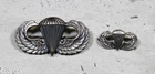 US WW2 Sterling Airborne Paratrooper Jump Wings Parachutist & Miniature A360