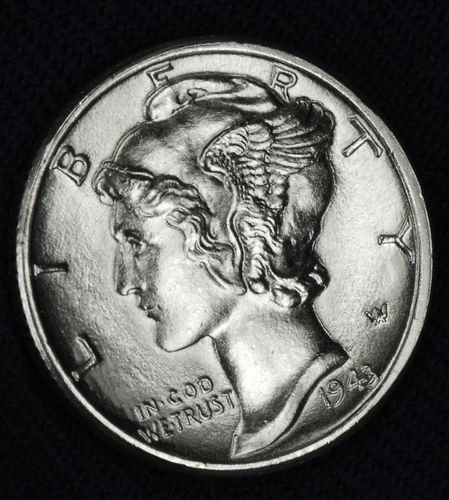 1943-P Mercury Dime — photo from the most recent tracked eBay sale