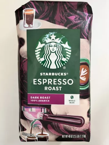 Starbucks Whole Bean Coffee, Espresso Roast Dark 40 oz.