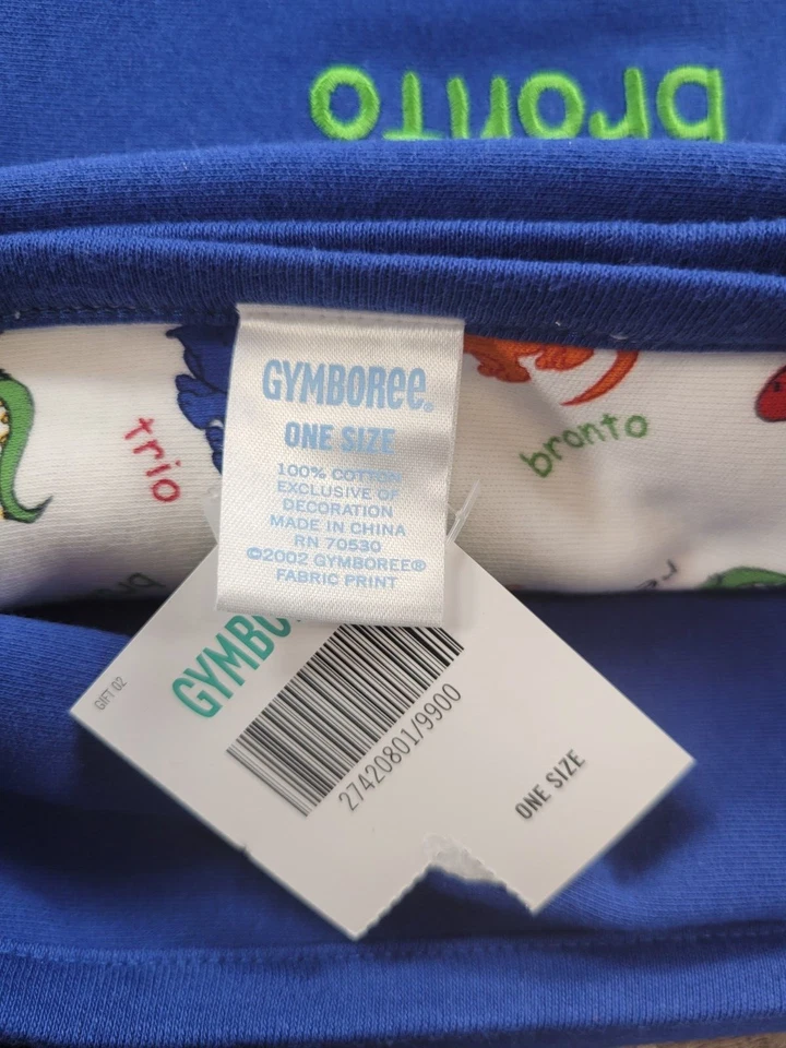 Bebé Niño Nuevo Vintage Gymboree Dino Baño Dinosaurio Bebé Manta Foto 3 de 3