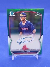 2023 Bowman Chrome Luis Ravelo 1st Auto True Green Refractor