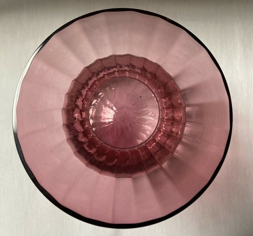 Jarrón bolsa saco vintage peregrino de vidrio arándano 8 pulgadas  - Imagen 2 de 5