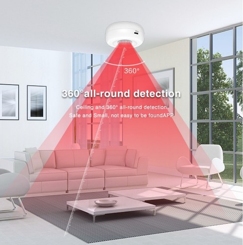 Tuya WiFi Smart Rilevatore Infrarossi/Sensore di Movimento PIR/Sicurezza Domestica Google Alexa - Foto 6 di 16