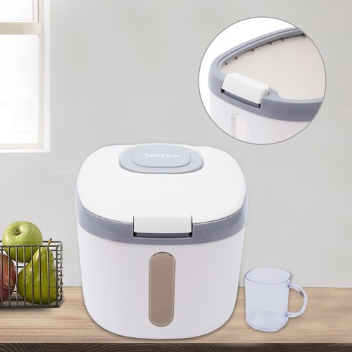 5 kg luftdichter Vorratsbehälter für Reis große Mehlbox Reisspender mit Tasse DE - Bild 11 von 34