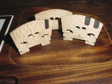SAMPLER OF THREE VINTAGE VIOLIN BRIDGES ALBERT / GOTZ / ONE STAR ALBERT / NOS