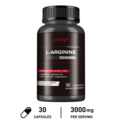 L-Arginine 3000mg - High Potency,Testosterone Booster,Energy & Endurance Support - Picture 8 of 12