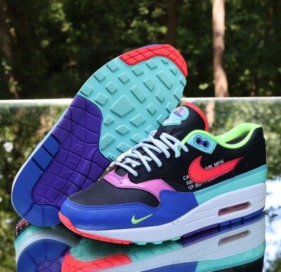 air max 1 black laser crimson hyper grape