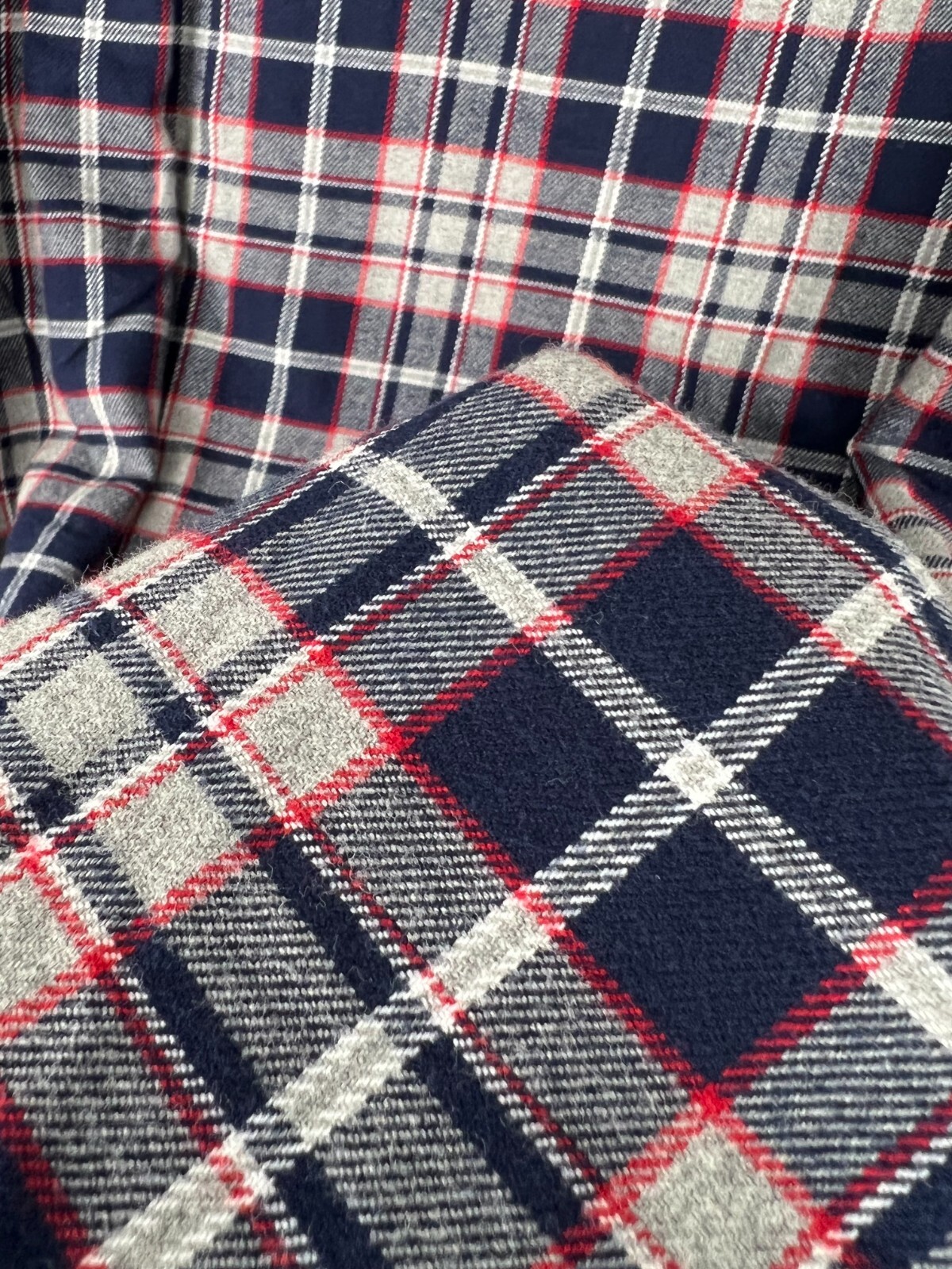 Amazon Essentials Cotton Plaid Checked Shirt Blue… - image 8