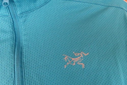 Arc’teryx Velox Zip Neck Running Shirt S/S teal color men's XL - Picture 3 of 8