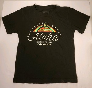Quicksilver-Aloha-Toddler-3T-Shirt-Black-RARE-FREE-SHIPPING
