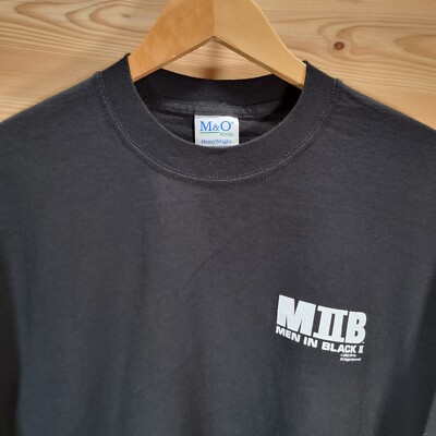 Vintage Men In Black 2 Movie Promo T Shirt Men XL Black 2002