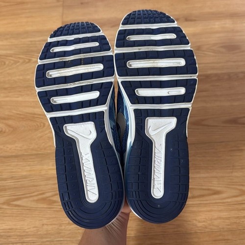 NIKE AIR MAX Juniors SEQUENT Blue Sneakers 7Y 9W Athleisure Running Tennis Sport - Picture 6 of 10