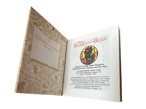 A Little Little Golden Book 54 Disney’s Beauty and the Beast Miniature Like New* - Foto 4 di 6