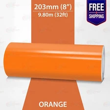 ORANGE 8" PIN STRIPE Car Model Motorcycle Decal Line TAPE Vinyl Sticker 203mm