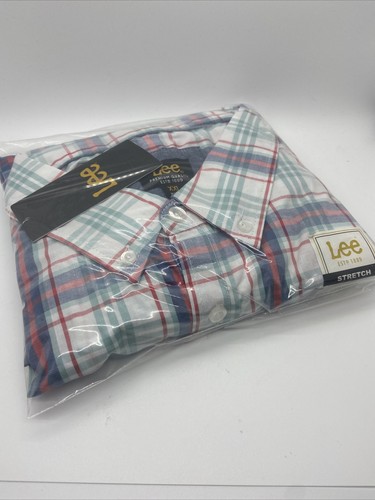 Lee Men’s Button Down Long Sleeve Brady Dress Shirt-Big/Tall- 2XL, Elijah White - Picture 5 of 5