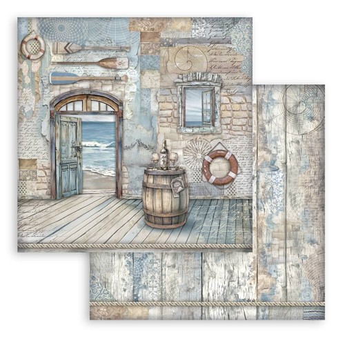Stamperia SILENT SEA - 12" X 12" - Papel Doble Cara - 10 HOJAS - ABRIL 2025 - Imagen 3 de 14