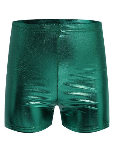 Kids Metallic Party Dance Performance Hot Pants Youth Shorts Practice Costume - Picture 66 of 72