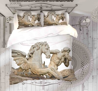 3D Statue Art Modern Quilt Cover Set Bettwäsche Sets Kissenbezüge
