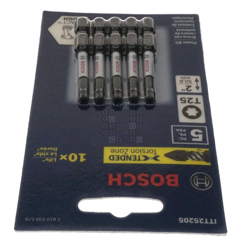 Bosch 2610039579 ITT25205 Impact Tough T25 TORX Power Bit, 2" Length, 5-Pack - Picture 7 of 7