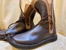 Medieval Leather Boots , Viking Pirate Boots, Long Shoes, Authentic Boot