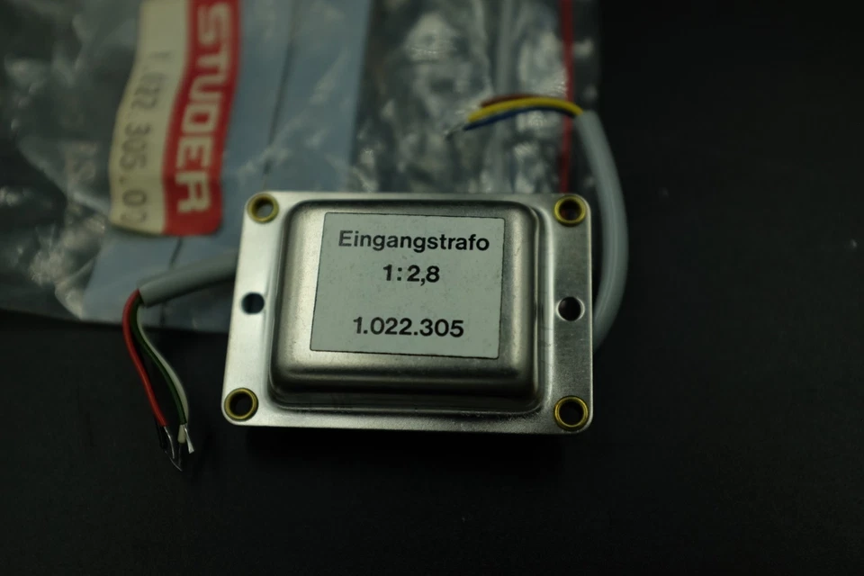 Transformador de entrada STUDER 1.022.305.00 1:2,8 ¿NOS? / ¿NUEVO? A963 A970 Foto 3 de 4