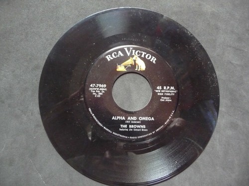 The Browns 45 RCA Victor - Neuwertig - Alpha und Omega/Foolish Pride - Kostenloser Versand