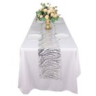 Sequin Silver Table Runners