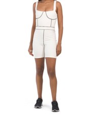 WEWOREWHAT Women's Corset Piped Bodysuit NWT Off White SIZE: LARGE FREE SHIPPING