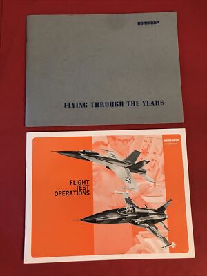 LOT OF 2 NORTHOP PUBLICATIONS, Flying Through the Years,  Flight Test Operations
