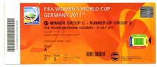 Ticket W-WC 2011 #27 Sweden - Australia