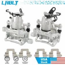 LABLT Rear LH&RH Brake Calipers w/Bracket For 2006-08 Audi 2005-10 Volkswagen
