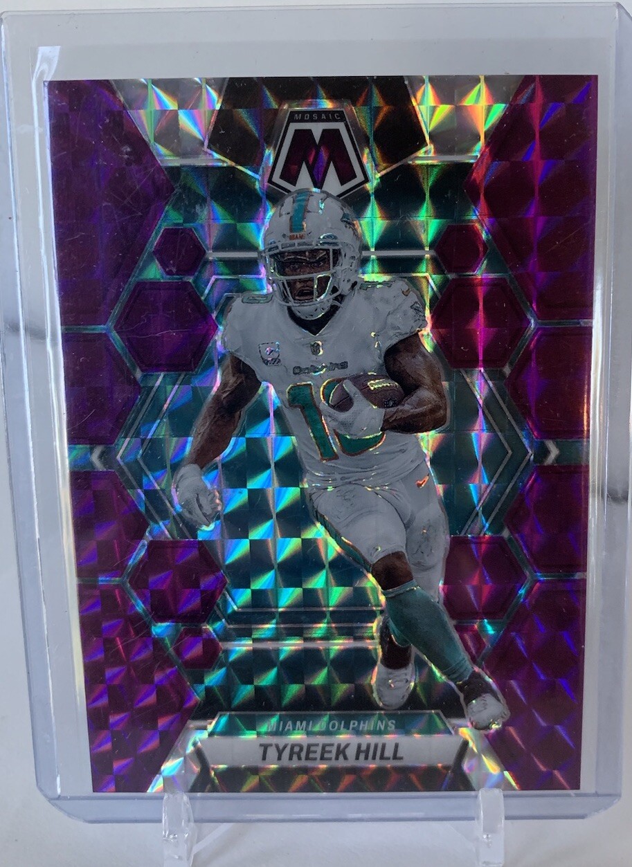 2023 Panini Mosaic 🐬 Tyreek Hill 🐬Purple Prizm # /49 Dolphins 🐬 No. 144