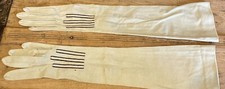 Gorgeous Ladies Antique Gloves, Nice Long Opera Length