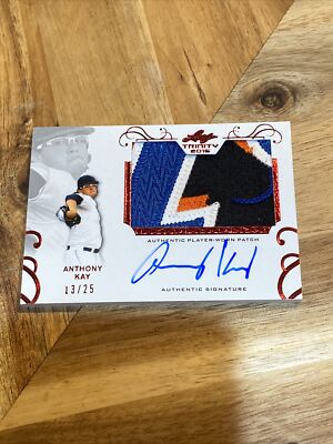 2016 Leaf Trinity Patch Auto Anthony Kay #PA-AK2 Patch Auto /25 Filthy Patch