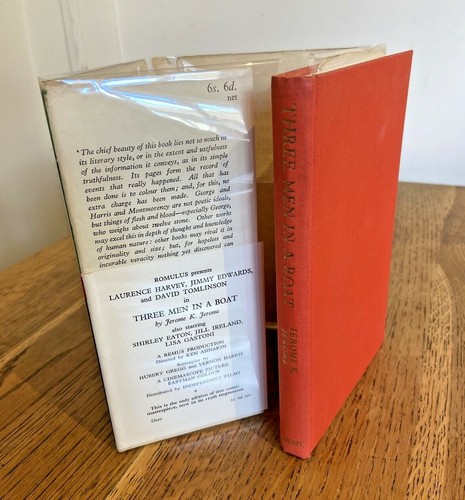 Three Men in a Boat by Jerome K. Jerome 1956 UK 115th Imp Dent HB - Vintage VGC - Imagen 6 de 9