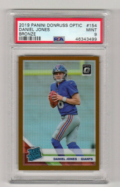 2019 Donruss optic Bronze Daniel Jones RC PSA 9